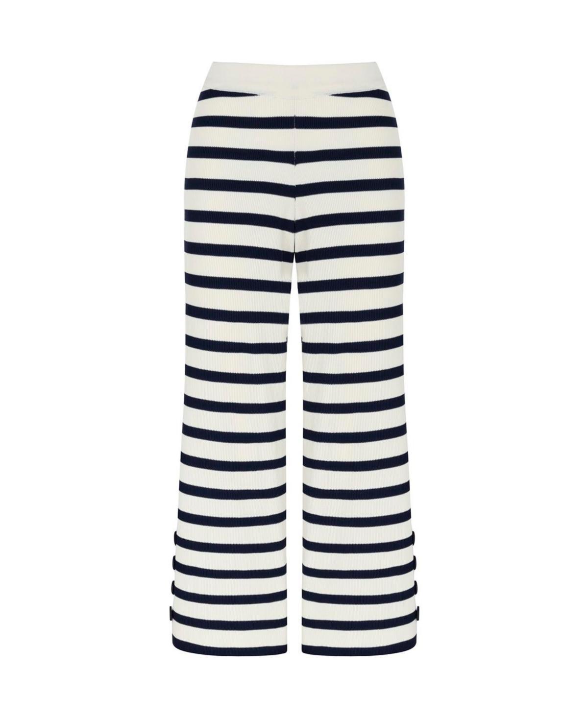 Womens Striped Knit Pants Product Image