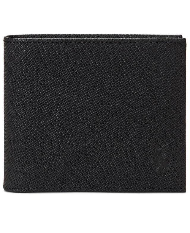 Polo Ralph Lauren Mens Textured Saffiano Leather Billfold Wallet Product Image