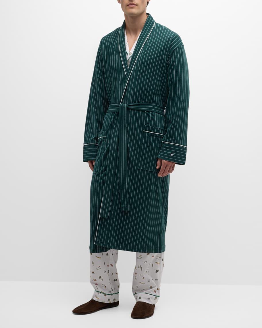 Men's Pima Cotton Stripe Robe Product Image