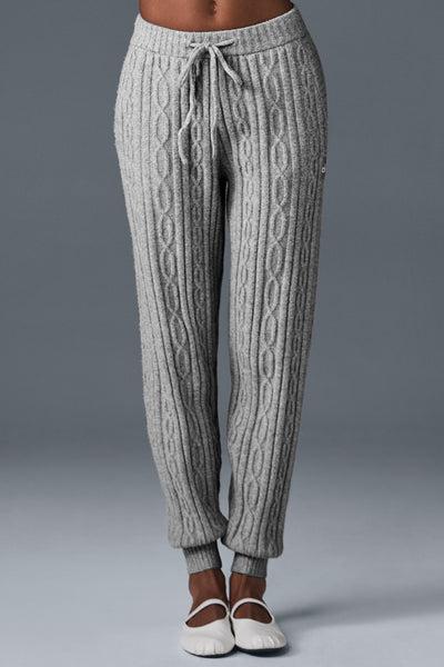 Cable Knit Winter Bliss Pant - Athletic Heather Grey product image