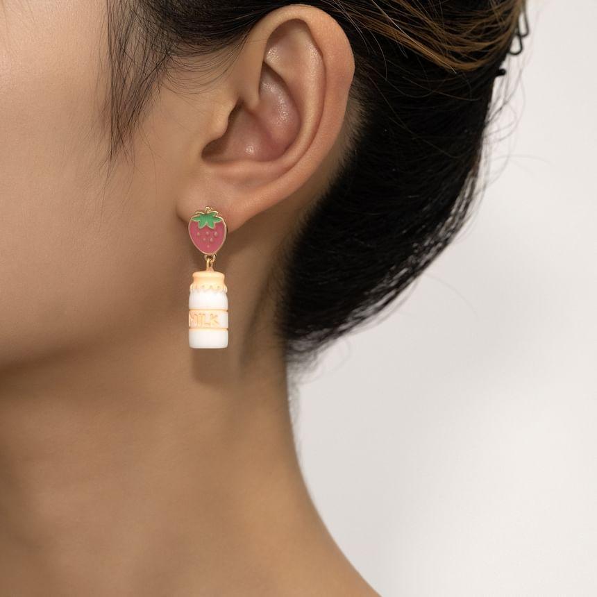 Strawberry Milk Drop Earring Product Image