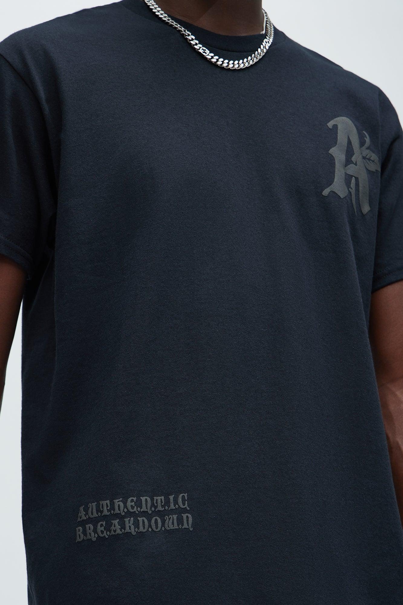 Authentic Breakdown Short Sleeve Tee - Black Product Image