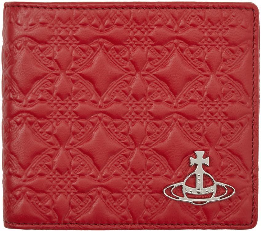 VIVIENNE WESTWOOD Red Billfold Wallet In Aw24-h401 Product Image