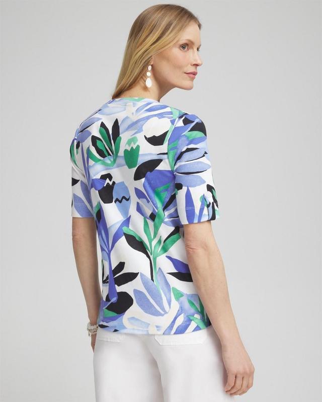 Tropical Everyday V-neck Tee Product Image