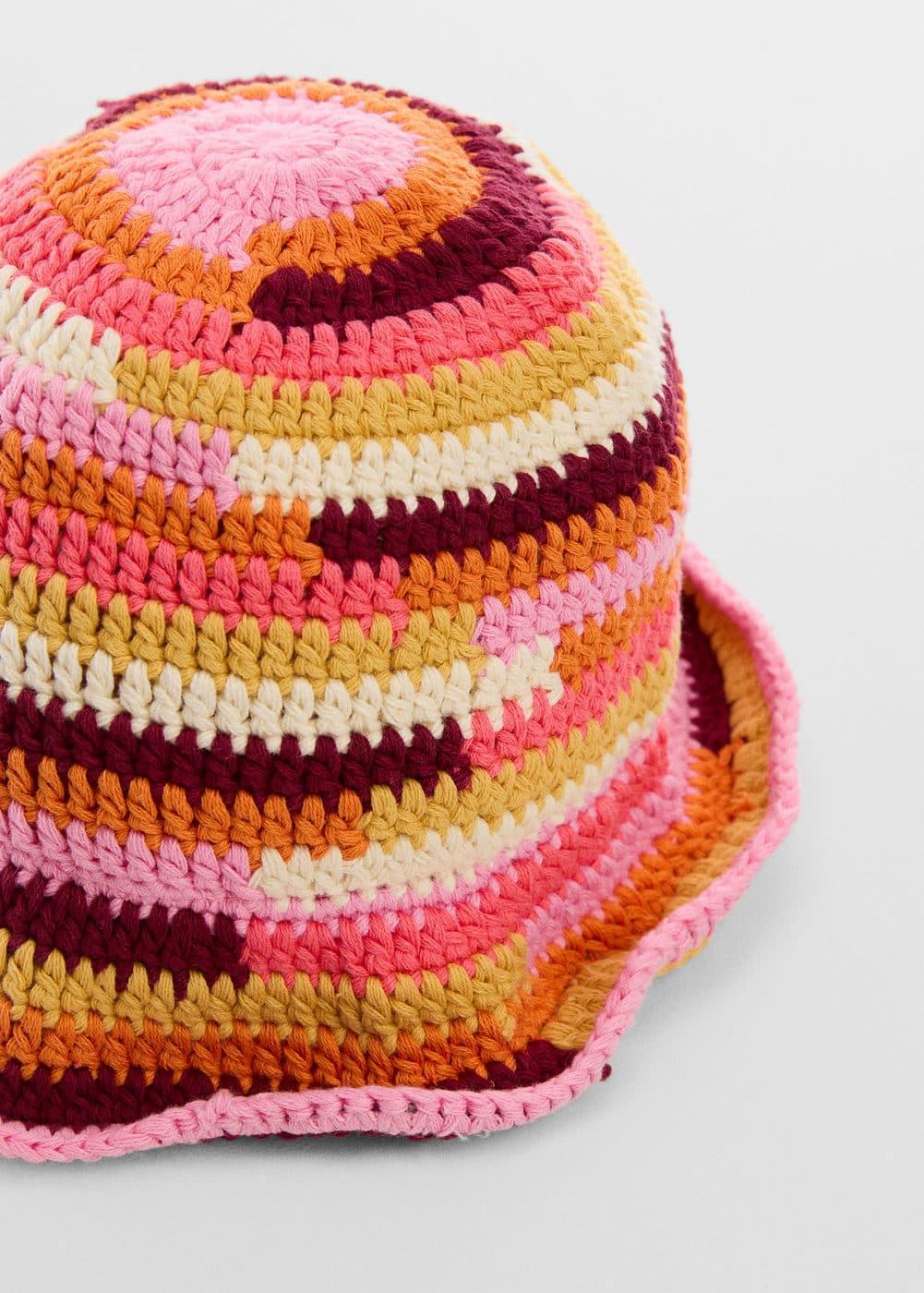 MANGO - Crochet bucket hat - One size - Women Product Image