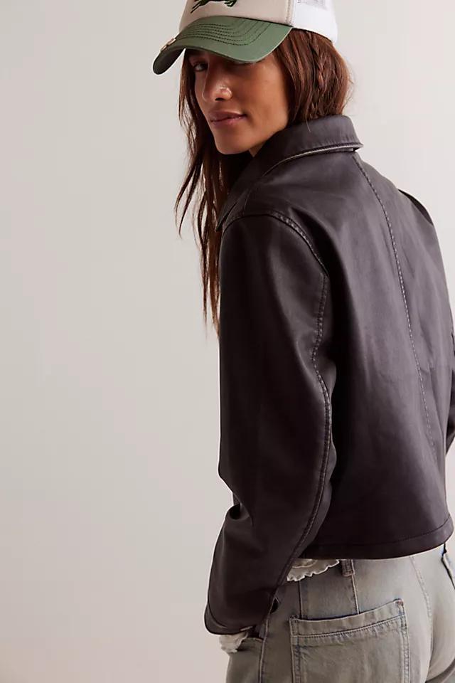 We The Free Ellery Vegan Leather Jacket Product Image