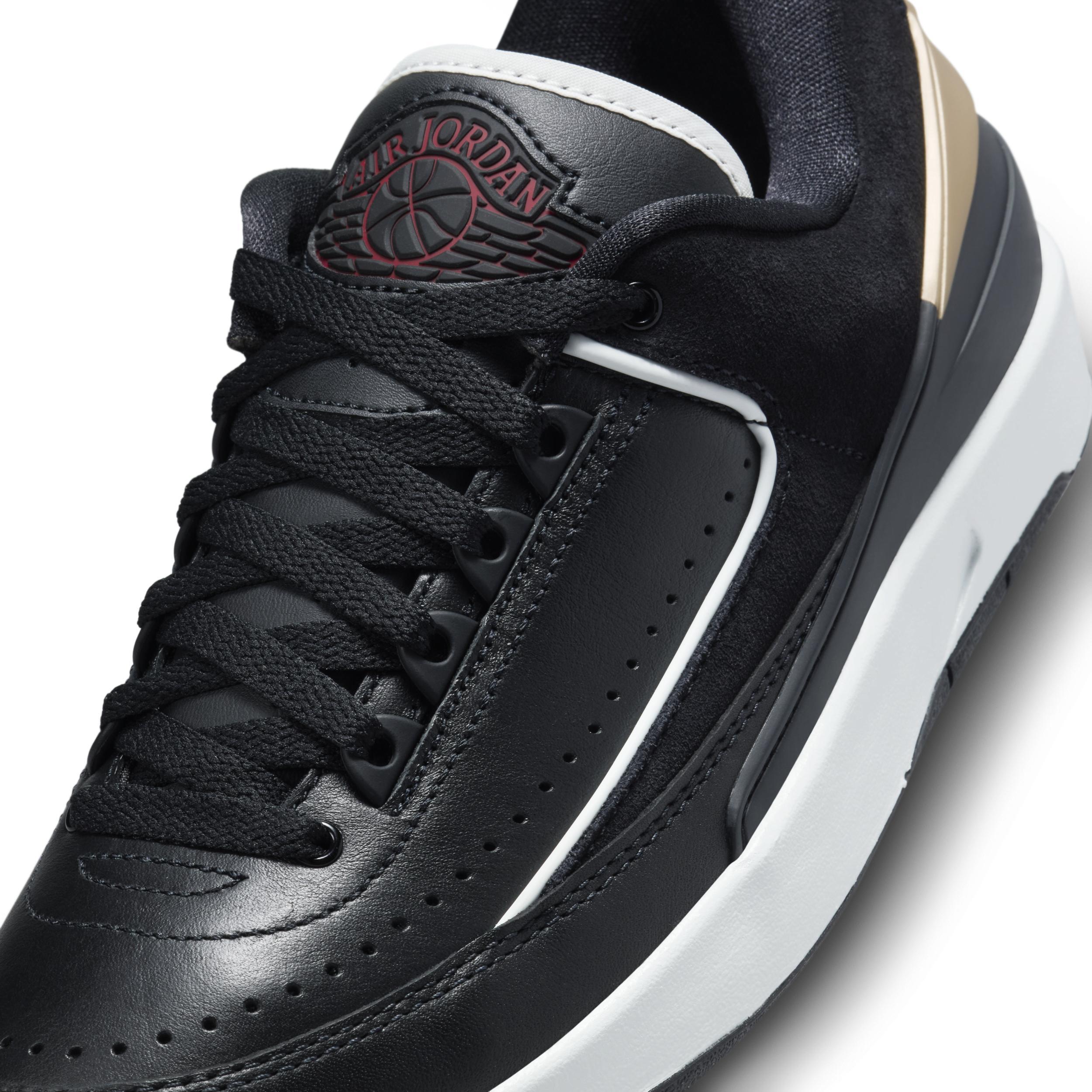 Womens Air Jordan 2 Retro Low Black/Varsity Red Shoes Product Image