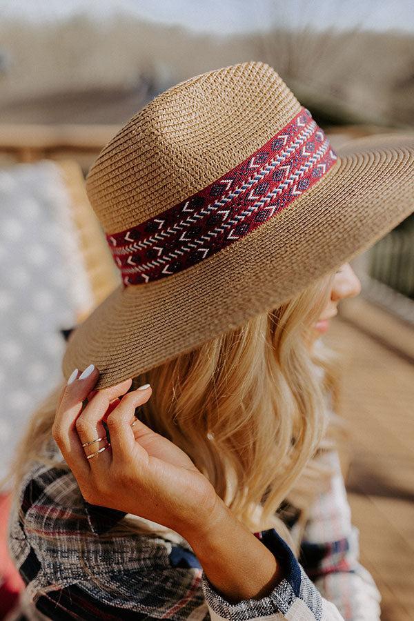 Prettiest Smile Raffia Fedora In Tan Product Image