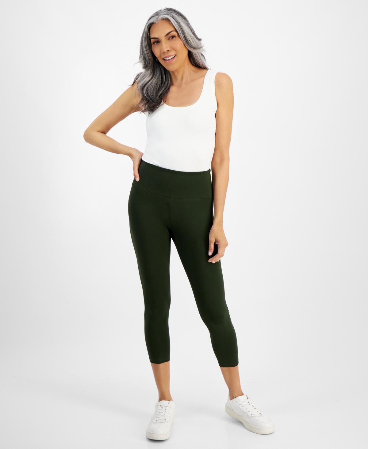 Style & Co Womens High Rise Cropped Pull-On Leggings, Created for Macys Product Image