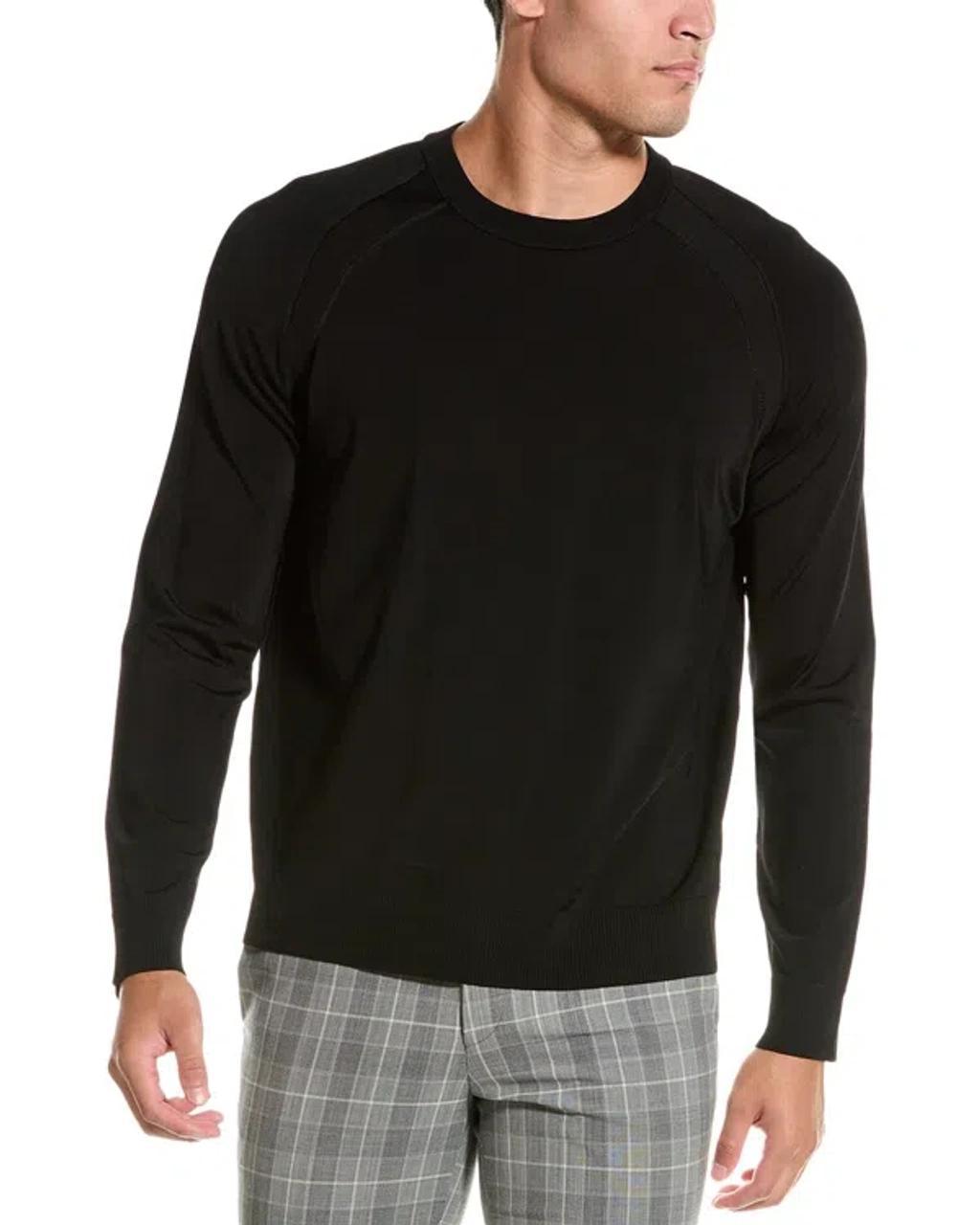 Saddle Shoulder Sweater In Black Product Image