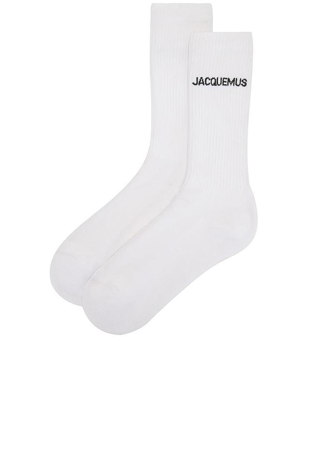 JACQUEMUS Les Chaussettes Jacquemus in White - White. Size 43 (also in ). Product Image