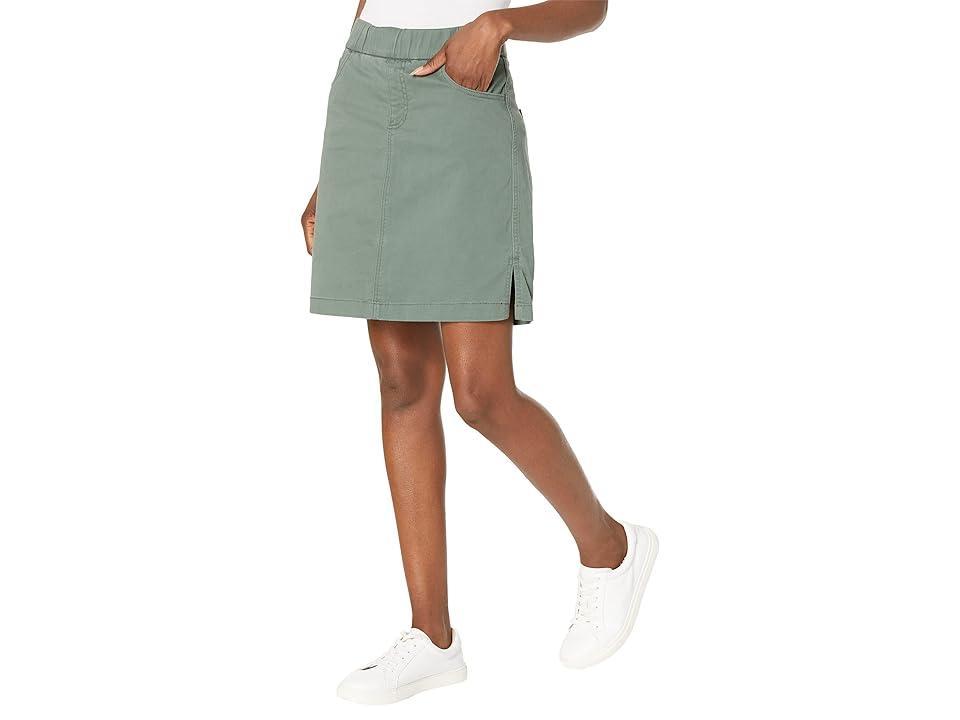 Jag Jeans On-The-Go Mid-Rise Skort (Sage) Women's Skort Product Image