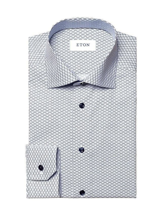 Mens Slim-Fit Twill Dress Shirt Product Image