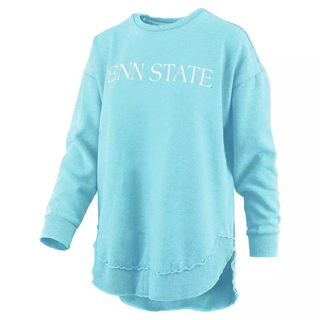 Womens Pressbox Mint Penn State Nittany Lions Seaside Springtime Vintage Poncho Pullover Sweatshirt Product Image