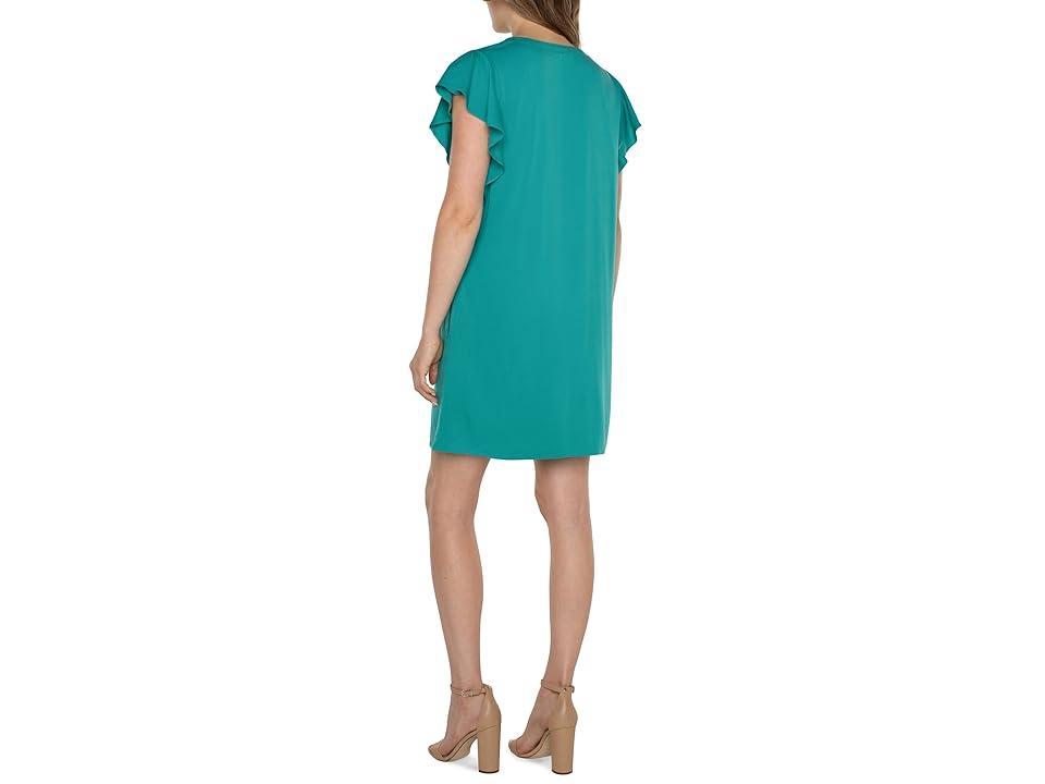 Liverpool Los Angeles Flutter Sleeve Shift Dress Product Image