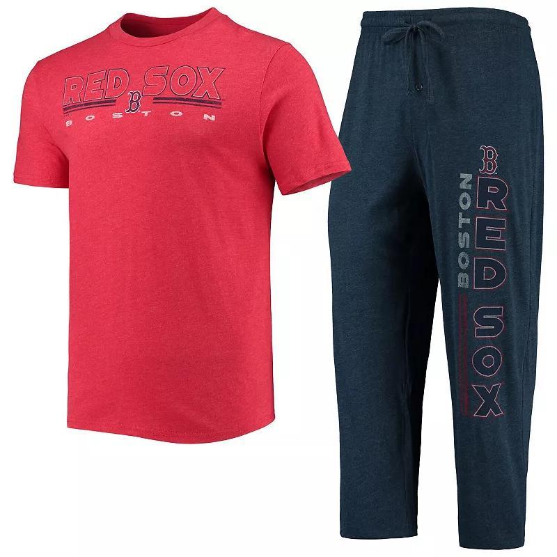 Mens Concepts Sport Navy and Red Boston Red Sox Meter T-Shirt and Pants Sleep Set - Navy Product Image