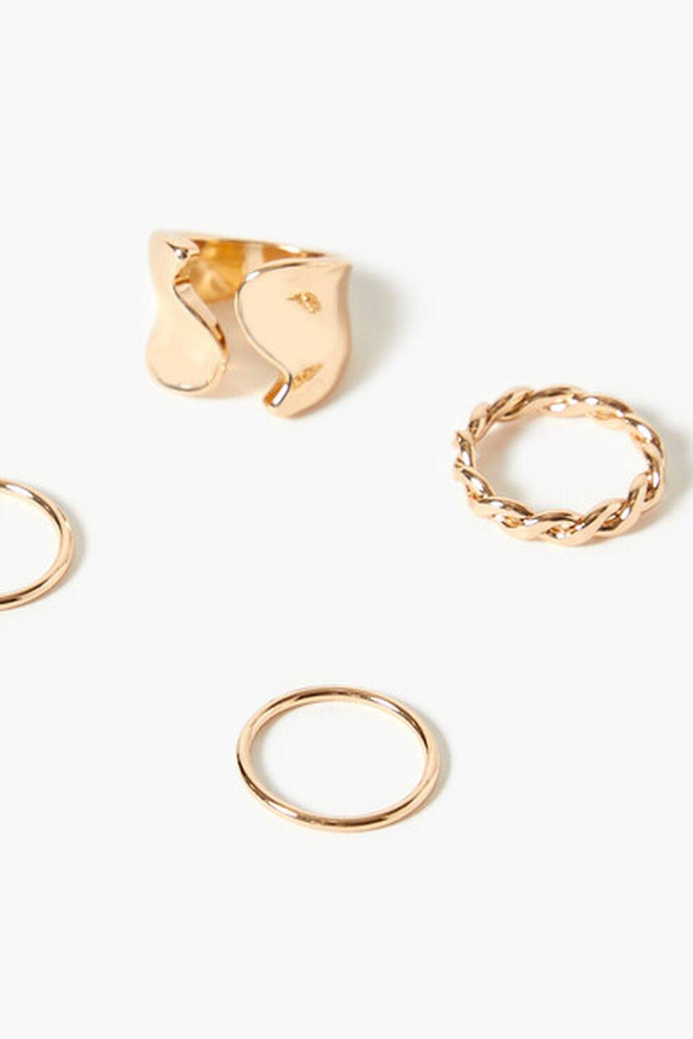 Twisted Abstract Ring Set | Forever 21 Product Image