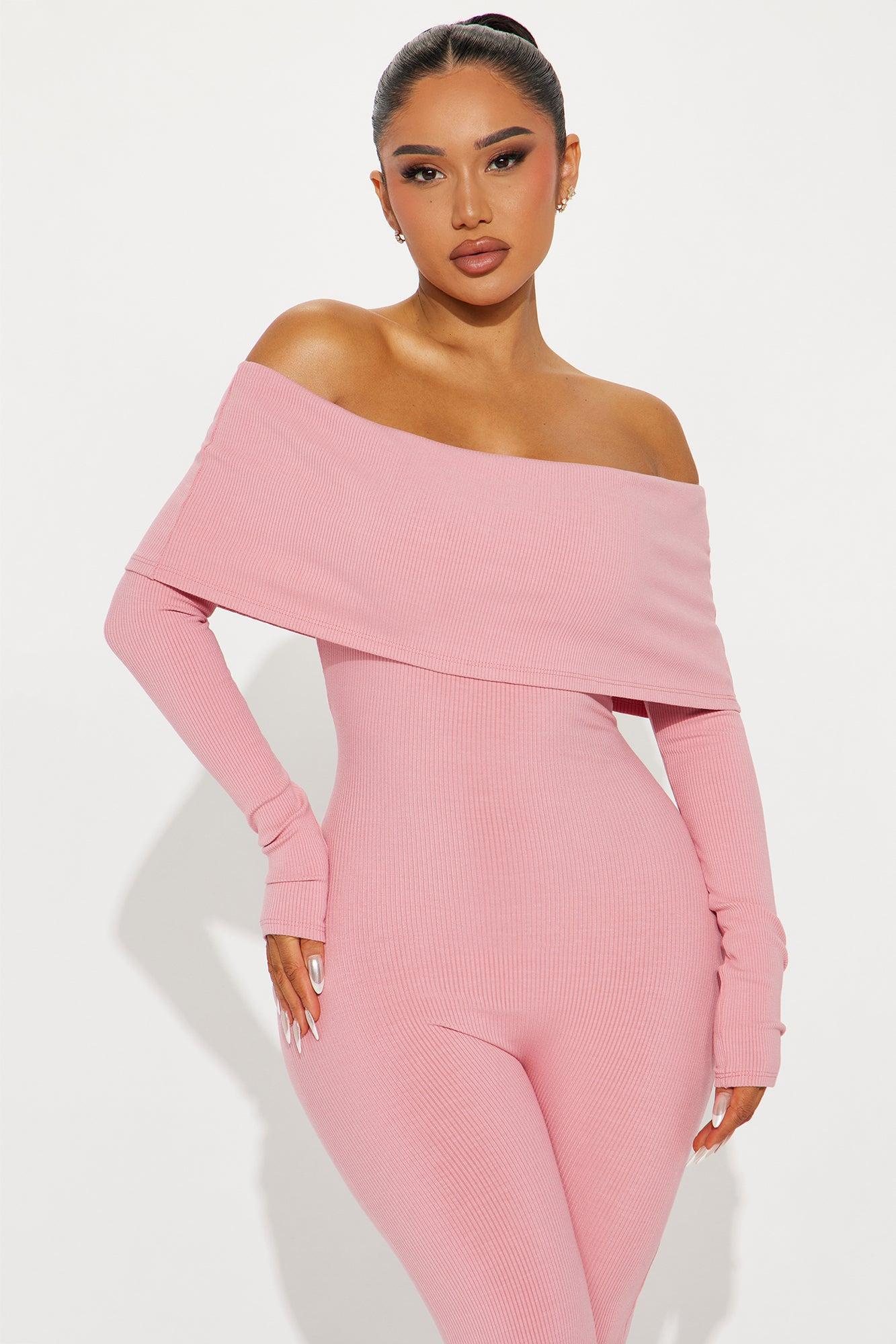 Amara Snatched Jumpsuit - Mauve Product Image