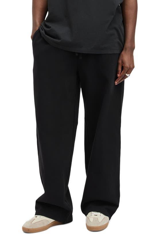 ALLSAINTS Chester Wide Leg Sweatpants In Jet Black product image