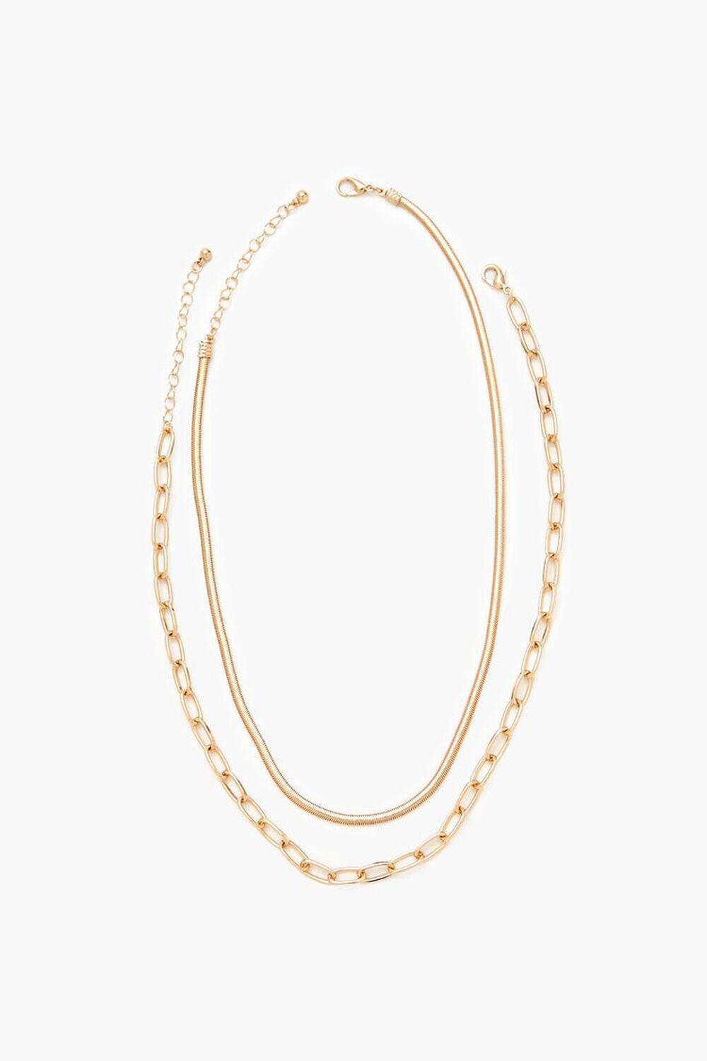 Herringbone Chain Necklace Set | Forever 21 Product Image