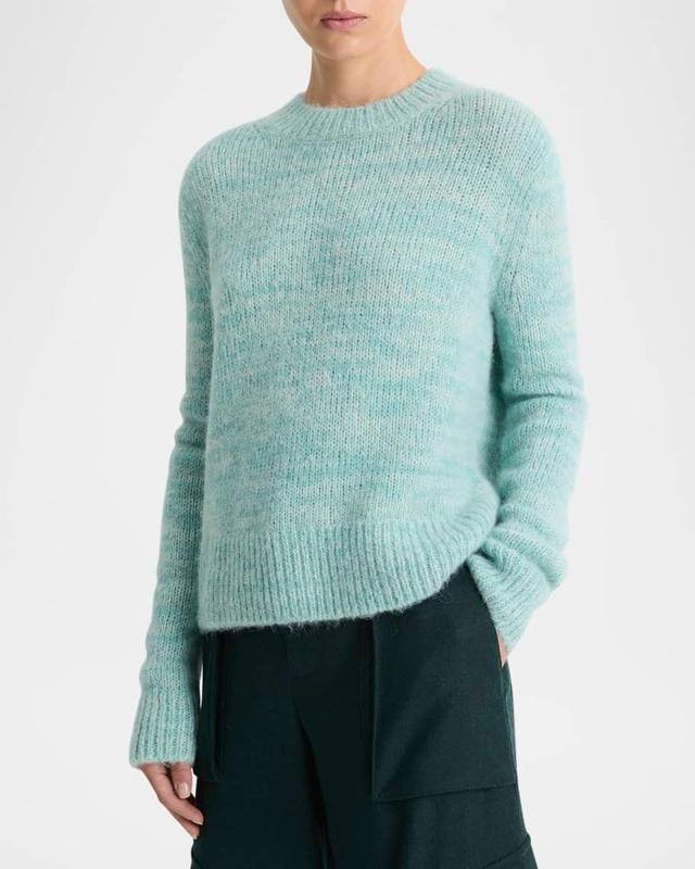 Multicolor Marled Wool Crewneck Sweater Product Image