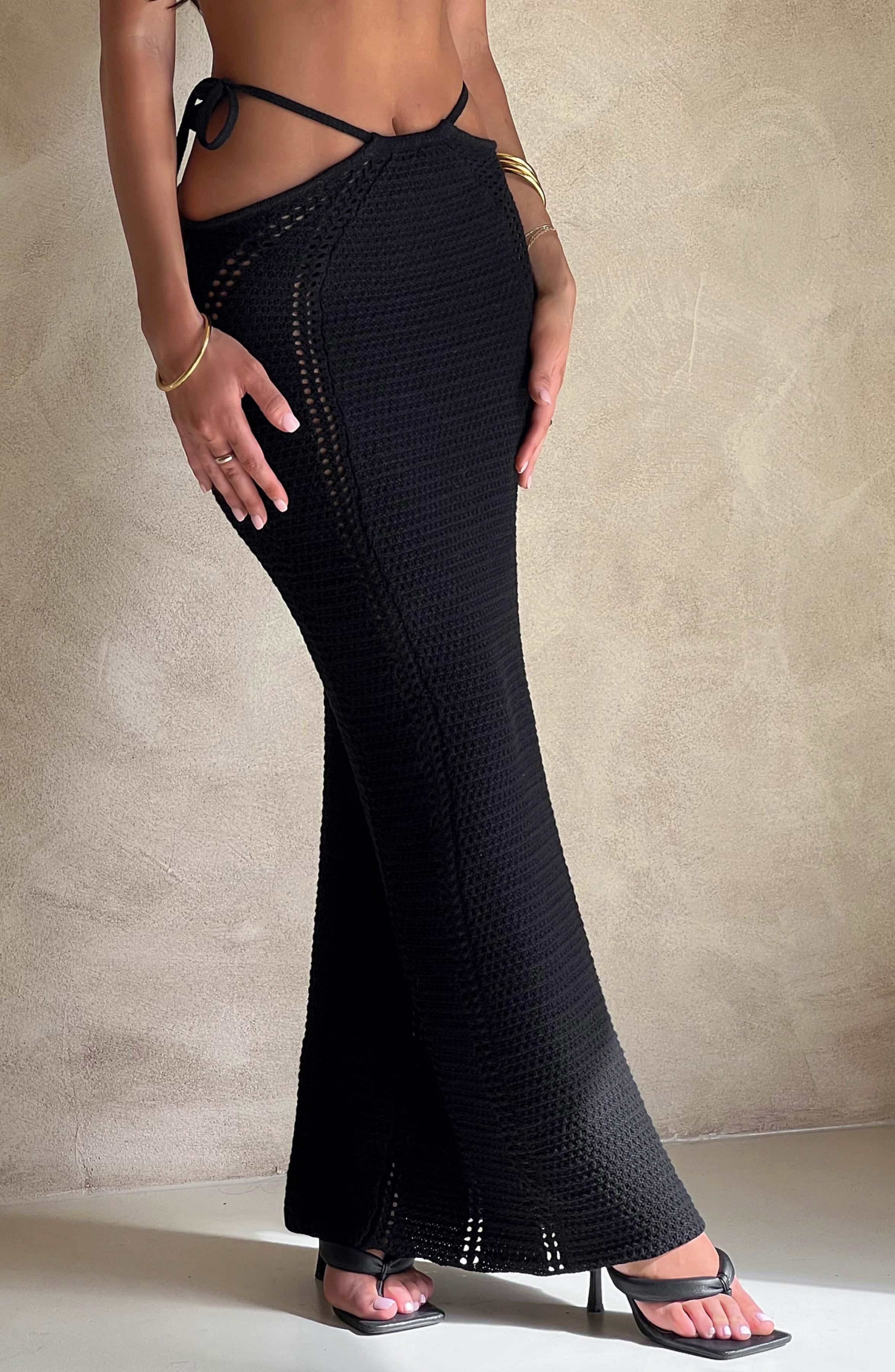 Jia Maxi Skirt - Black Product Image