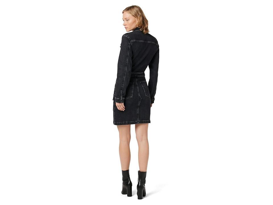 Hudson Jeans Long Sleeve Denim Cargo Minidress Product Image