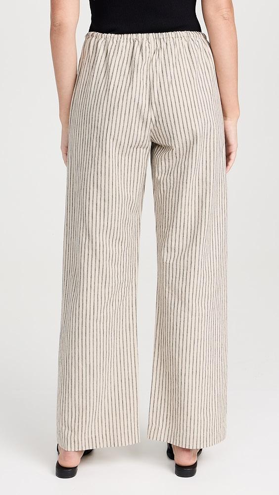 DONNI. The Linen Stripe Drawstring Pants | Shopbop Product Image