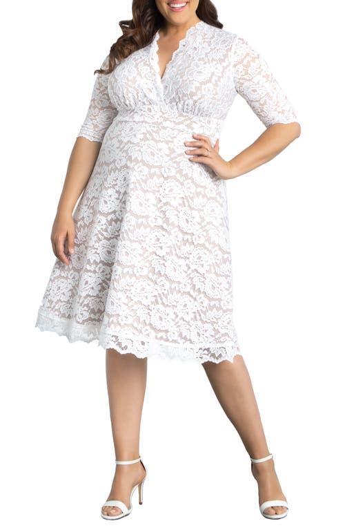 Kiyonna Bella Lace Fit & Flare Dress Product Image