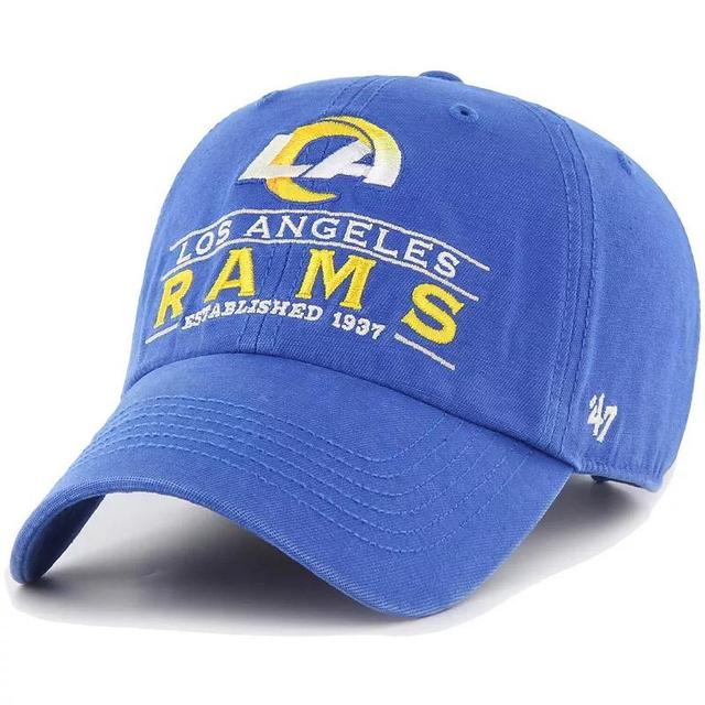 Mens 47 Royal Los Angeles Rams Vernon Clean Up Adjustable Hat Product Image