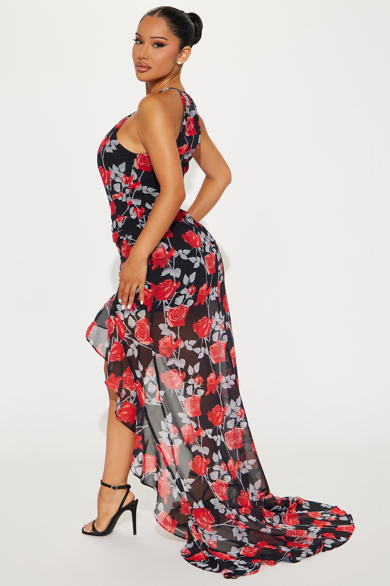 Buy Her Roses Maxi Dress - Black/combo Product Image