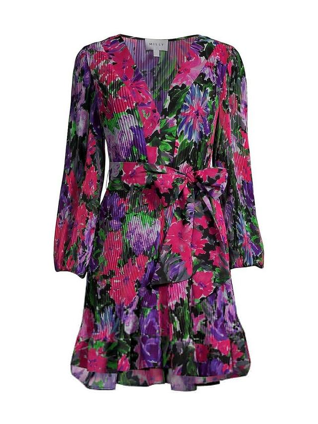 Milly Floral Long Sleeve Dress Product Image