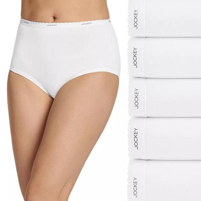 Womens Jockey Classic 5-Pack Cotton Brief Panty Set 1743 Product Image