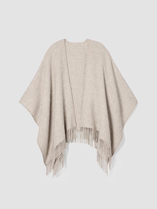 EILEEN FISHER Alpaca Silk Boucle Ponchofemale Product Image