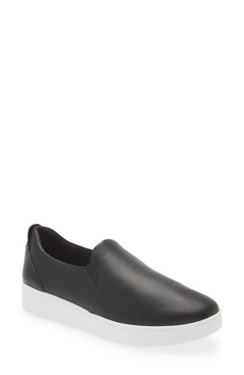 FitFlop Rally Leather Slip-On Skate Sneaker Product Image