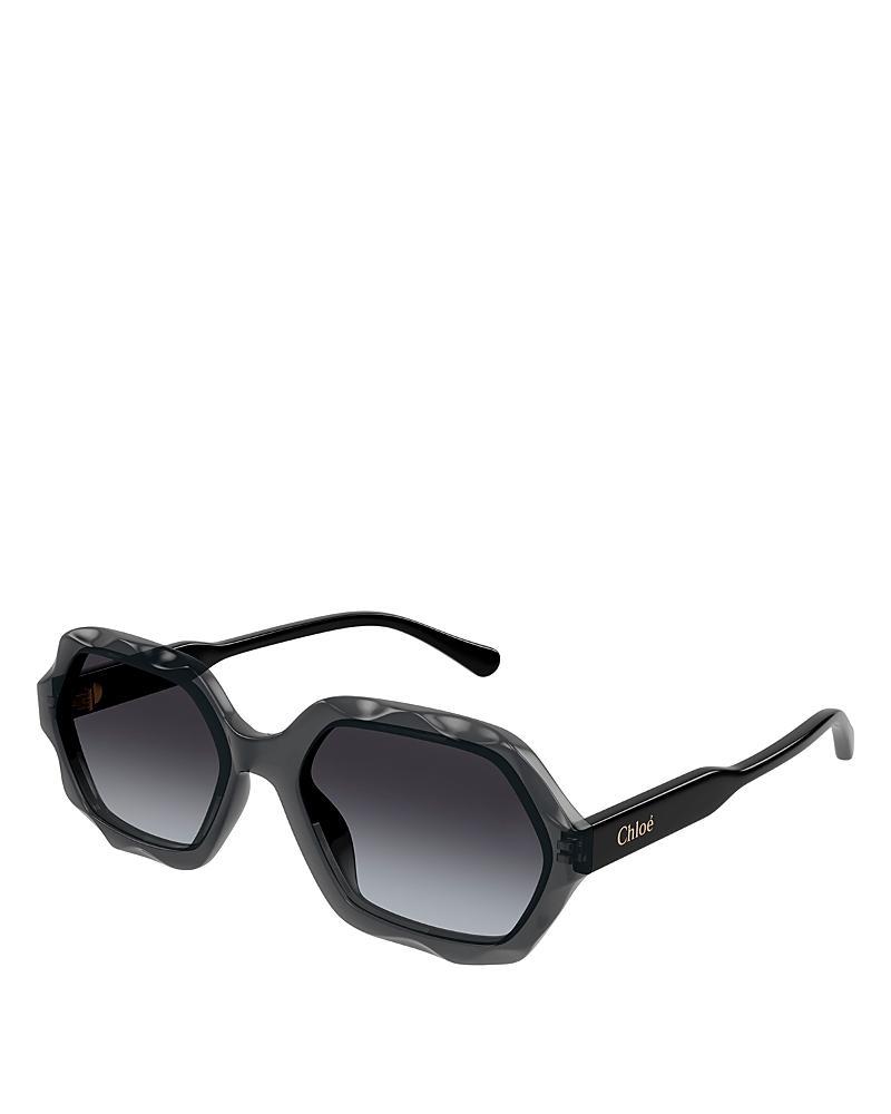 Womens Olivia 56MM Acetate Rectangular Sunglasses Product Image