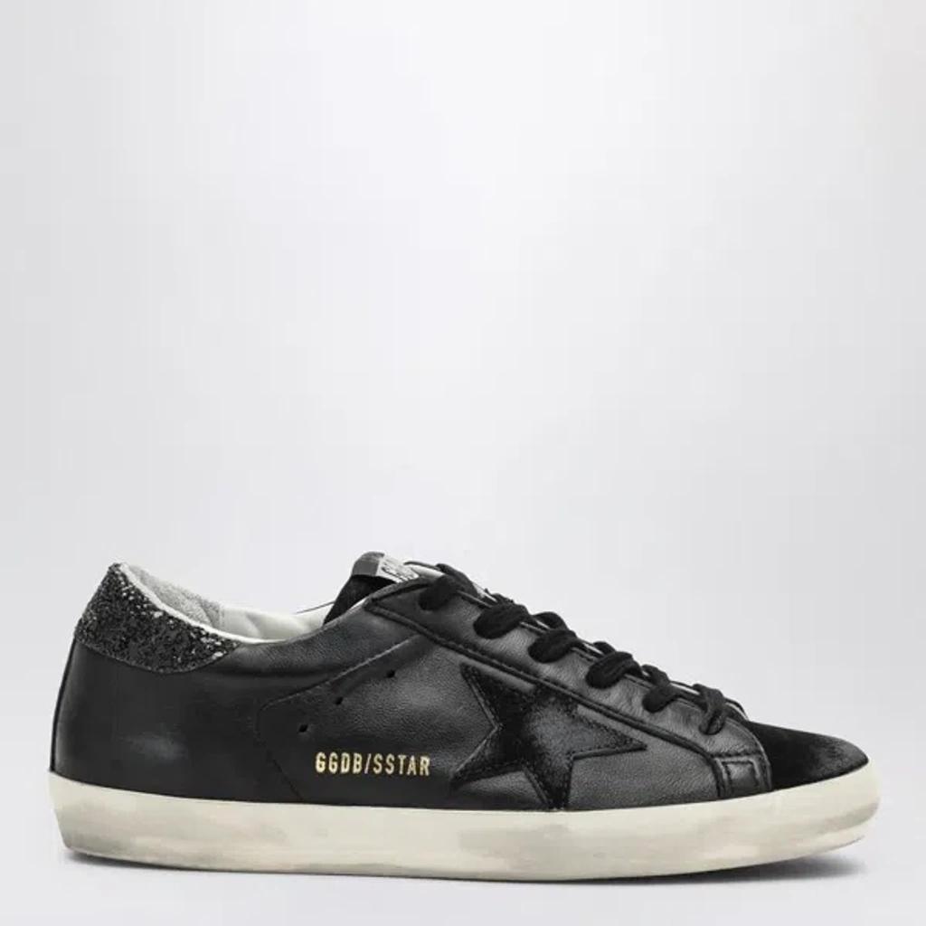 Deluxe Brand Super Star Black Low Trainer With Rhinestones In Print Product Image