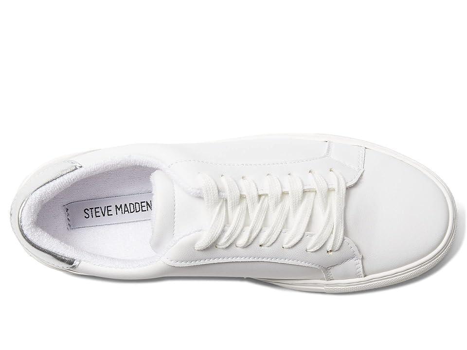 Steve Madden Ravia Sneaker Silver) Women's Shoes Product Image