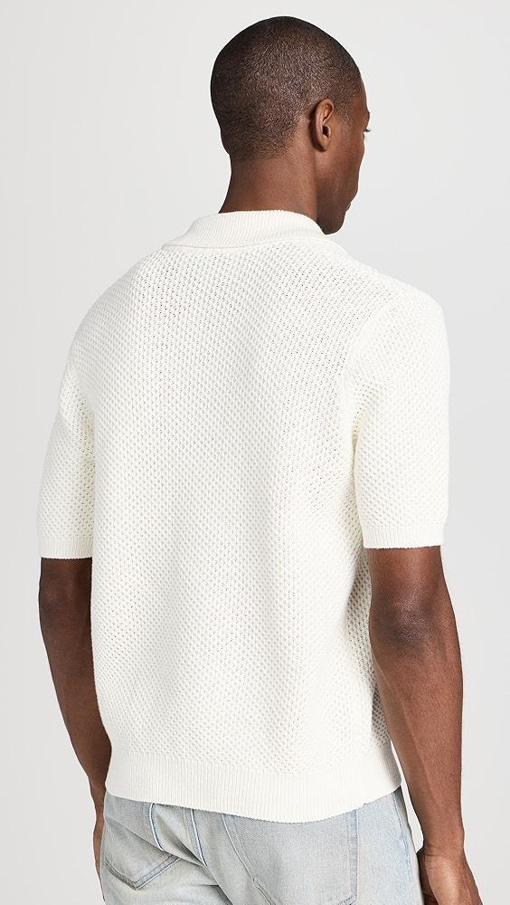 FRAME Open Weave Polo Sweater | Shopbop Product Image