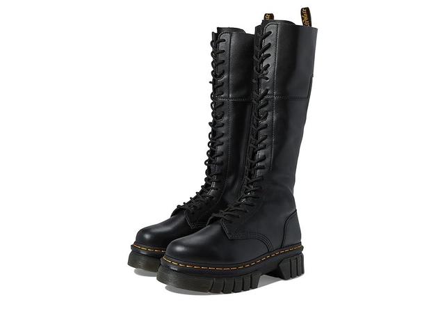 Audrick 20-Eye Leather Knee High Platform Boots Product Image