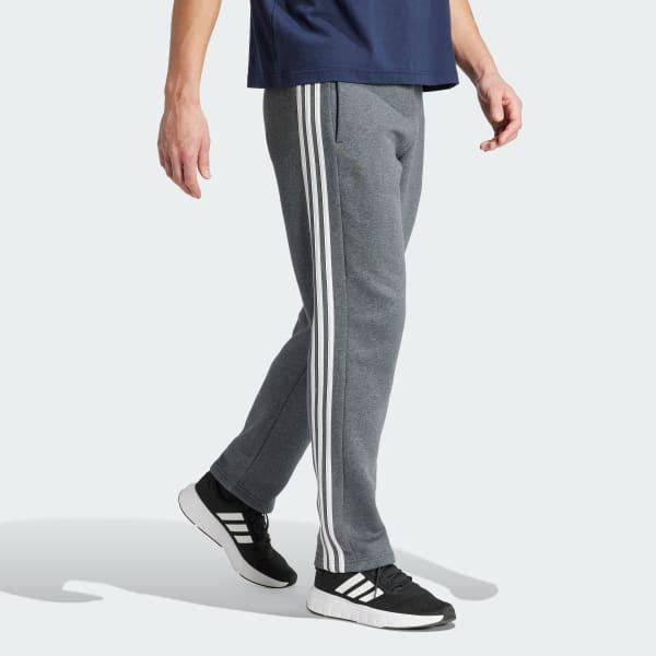 Essentials 3-Stripes Open Hem Fleece Pants Product Image