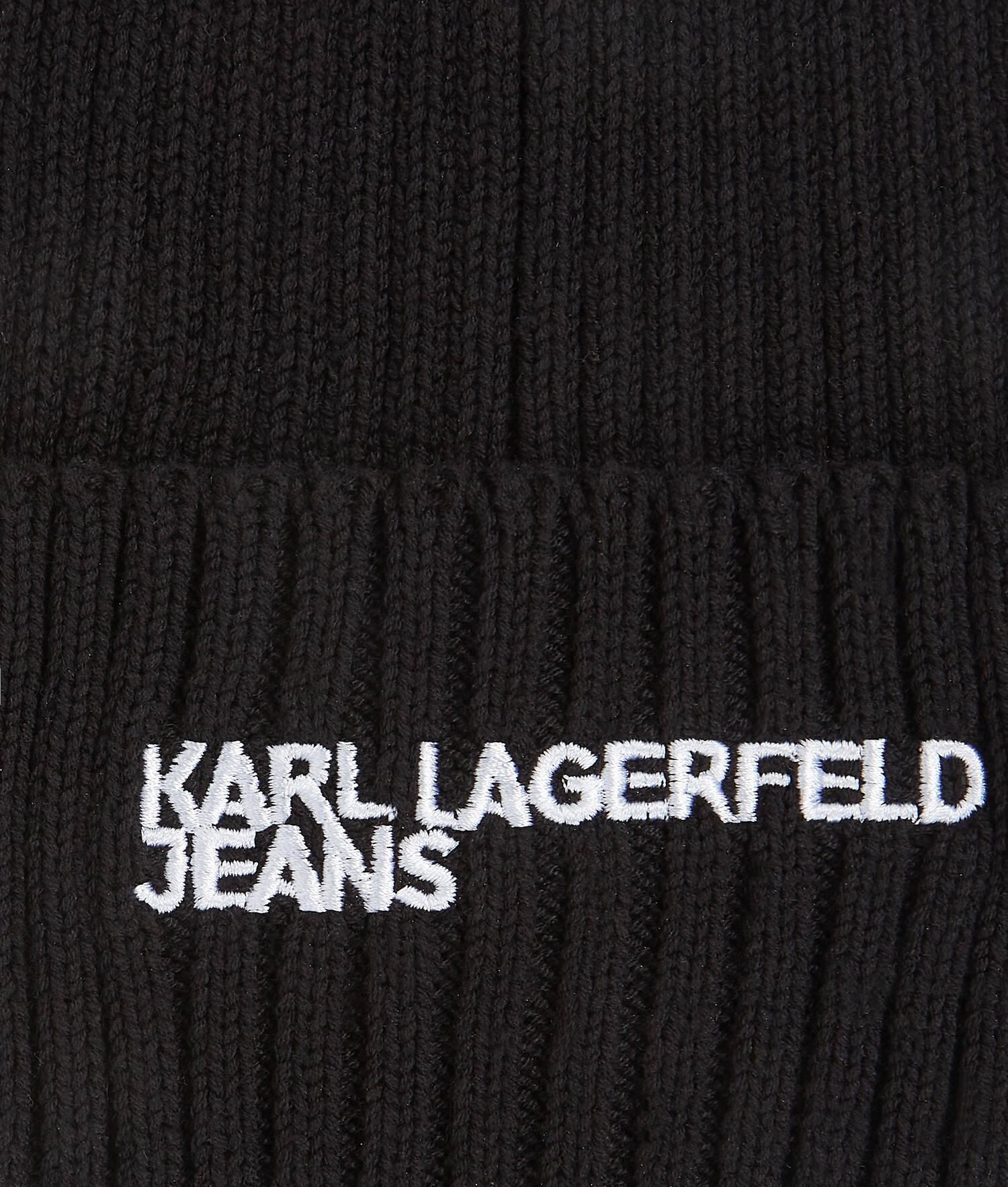 KLJ LOGO RIBBED BEANIE Product Image