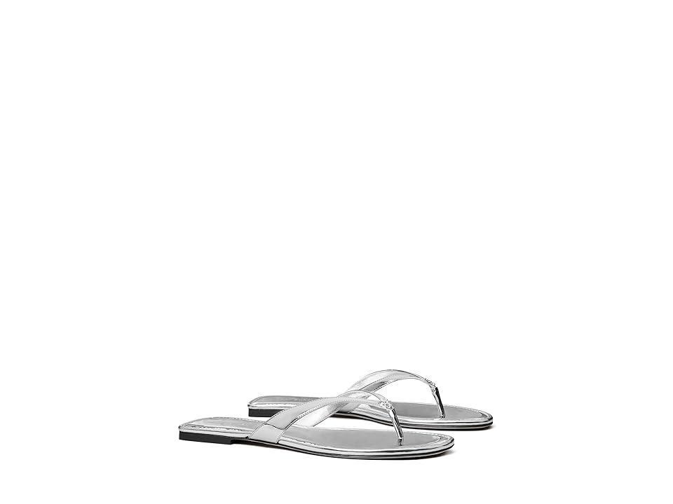 Tory Burch Classic Flip-Flop (Argento) Women's Shoes Product Image