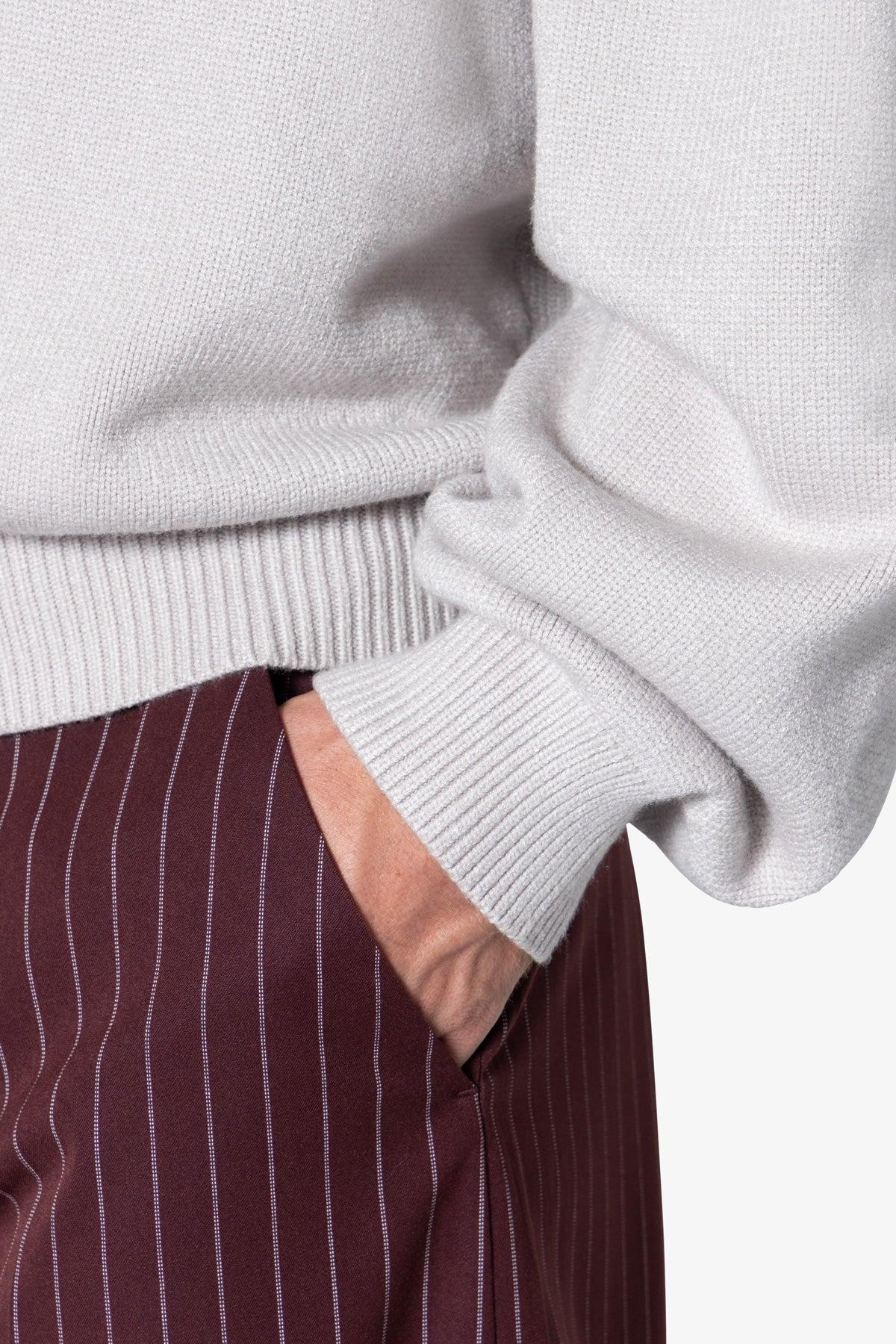 Collared Sweater - Light Grey Product Image