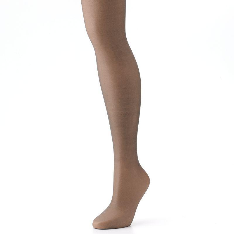 Hanes Silk Reflections Ultra Sheer Control-Top Pantyhose 0B260, Womens Black Product Image