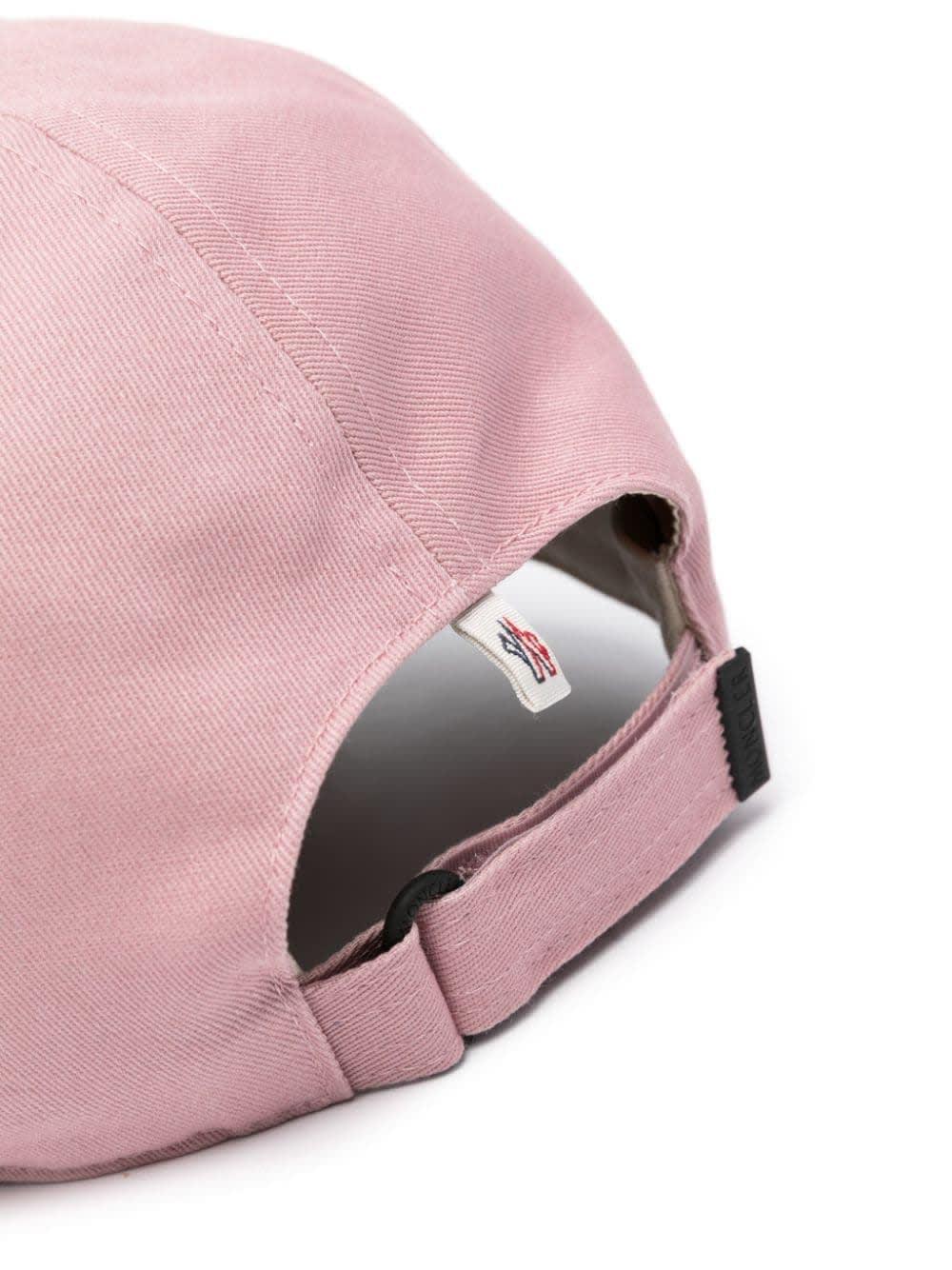 MONCLER Pink Baseball Hat With Embossed Logo Product Image