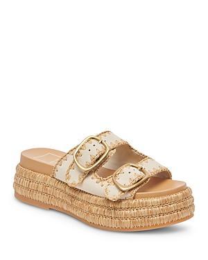 Dolce Vita Womens Wanika Double Buckle Espadrille Platform Sandals Product Image