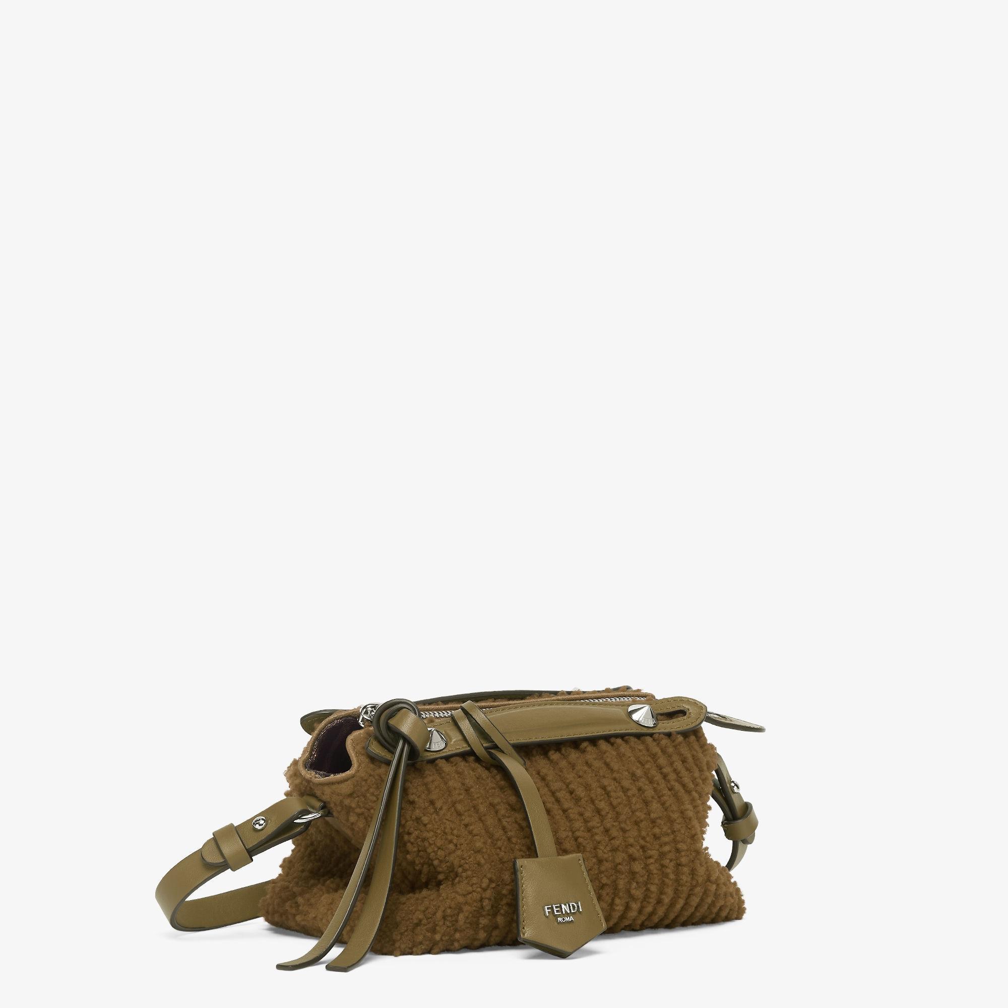 By The Way Soft MiniGreen sheepskin mini-bag Product Image