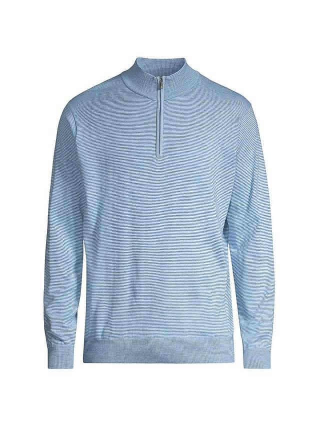 Mens Crown Canton Striped Quarter-Zip Sweater Product Image