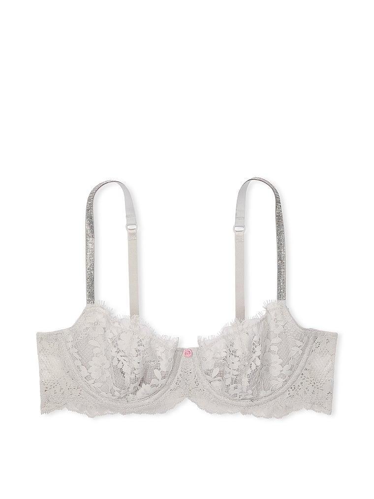 Wicked Twinkle Strap Unlined Lace Balconette Bra Product Image